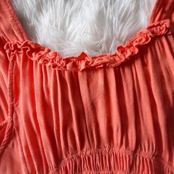 Anthropologie Maeve Bretta Gathered Orange Tank - Picture 7 of 16